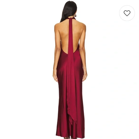 House of Harlow 1960 x REVOLVE Astra Gown in Burgundy - Picture 2 of 15